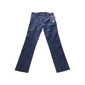 Manhattan Mens Dark Wash Straight‎ Leg Comfort Fit Pants 38x34 New With Tags